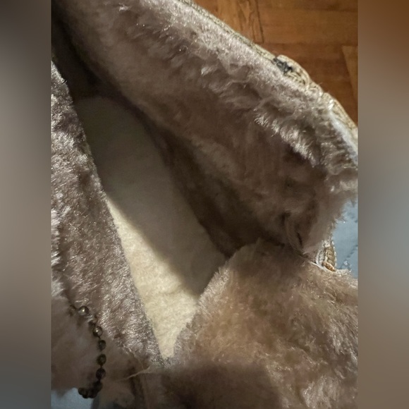 Men’s Tan Camouflage Fleece Boots - Picture 5 of 7